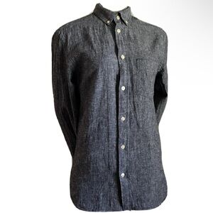 L.O.G.G. By H&M Dark Gray Casual Button-Down Shirt
